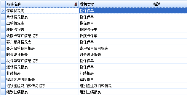 保險代理管理軟件的報表中心
